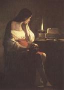LA TOUR, Georges de The Magdalen with the Nightlight (mk05) France oil painting artist